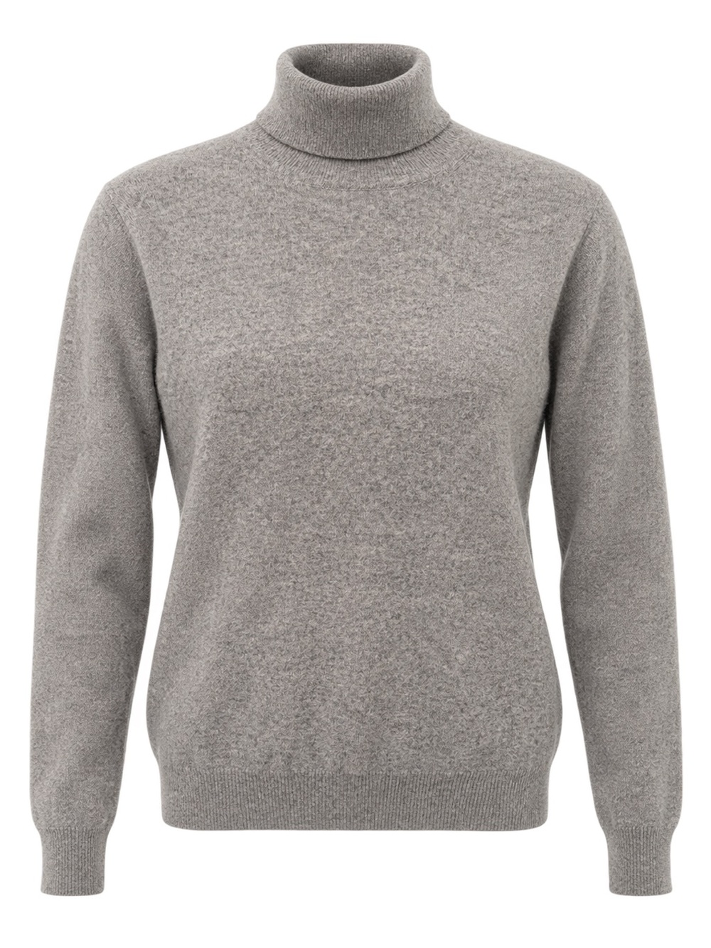 Kirkland Signature 100% Cashmere Turtleneck Sweater Gray M